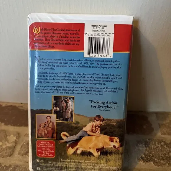 Old‎ Yeller (VHS, 1998, Clam Shell Animal Adventure Series - VOLUME 1) - Picture 2 of 7